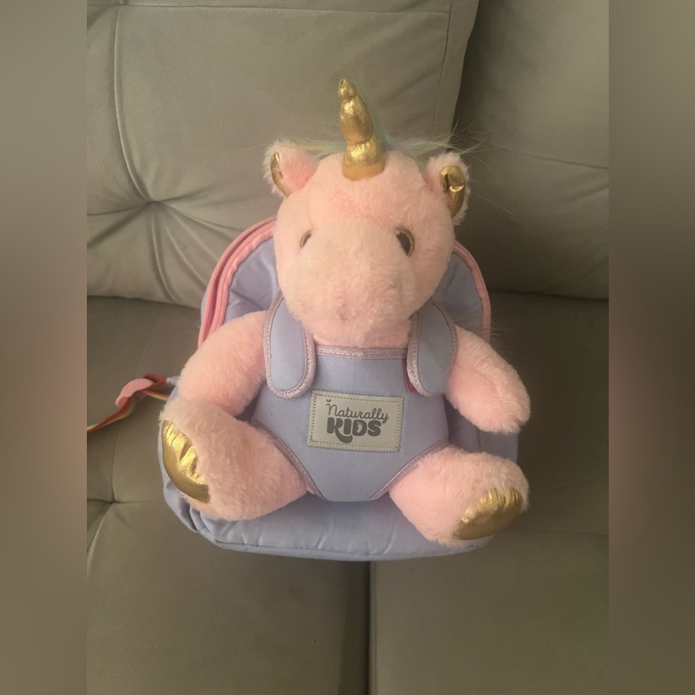 Naturally Kids Backpack Unicorn , for kids 3-6